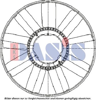 AKS Dasis 138012N - Fan Təkəri, mühərrikin soyudulması furqanavto.az