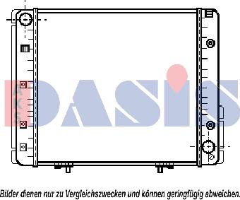 AKS Dasis 120450N - Radiator, mühərrikin soyudulması furqanavto.az