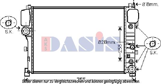 AKS Dasis 120099N - Radiator, mühərrikin soyudulması furqanavto.az