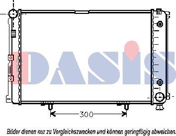 AKS Dasis 120053N - Radiator, mühərrikin soyudulması furqanavto.az