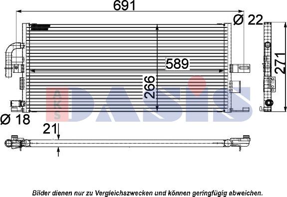 AKS Dasis 120018N - Radiator, mühərrikin soyudulması furqanavto.az