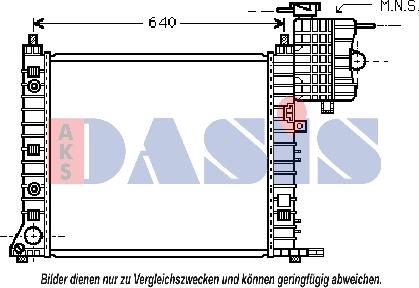 AKS Dasis 120083N - Radiator, mühərrikin soyudulması furqanavto.az