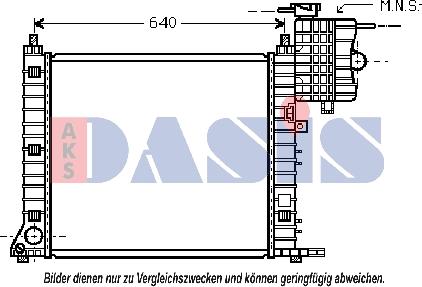 AKS Dasis 120082N - Radiator, mühərrikin soyudulması furqanavto.az