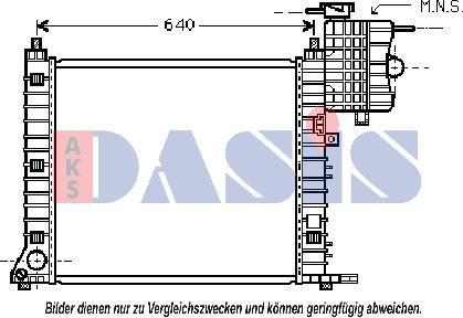 AKS Dasis 120070N - Radiator, mühərrikin soyudulması furqanavto.az