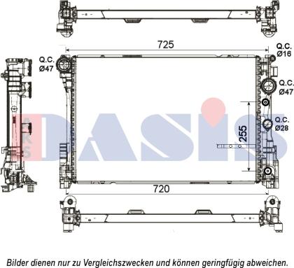 AKS Dasis 120115N - Radiator, mühərrikin soyudulması furqanavto.az