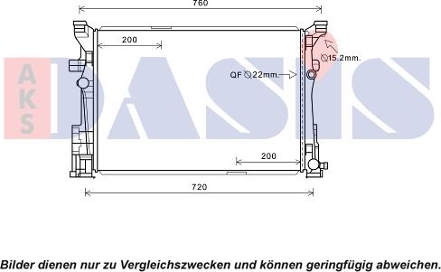 AKS Dasis 120112N - Radiator, mühərrikin soyudulması furqanavto.az