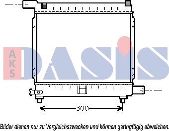 AKS Dasis 120390N - Radiator, mühərrikin soyudulması furqanavto.az