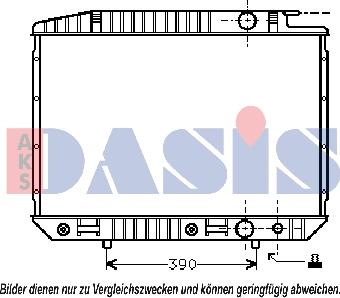 AKS Dasis 120380N - Radiator, mühərrikin soyudulması furqanavto.az