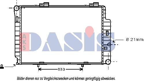 AKS Dasis 122040N - Radiator, mühərrikin soyudulması furqanavto.az