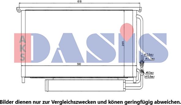 AKS Dasis 122018N - Kondenser, kondisioner furqanavto.az