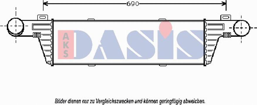 AKS Dasis 127100T - Intercooler, şarj cihazı furqanavto.az