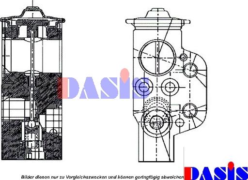 AKS Dasis 840065N - Genişləndirici klapan, kondisioner furqanavto.az