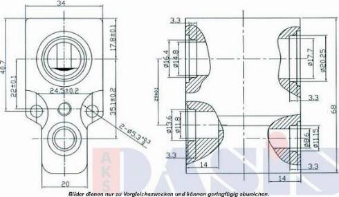 AKS Dasis 840034N - Genişləndirici klapan, kondisioner furqanavto.az