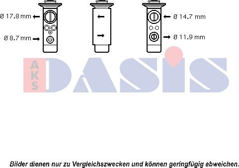 AKS Dasis 840153N - Genişləndirici klapan, kondisioner furqanavto.az