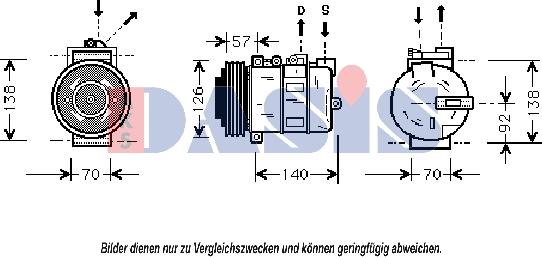 AKS Dasis 850926N - Kompressor, kondisioner furqanavto.az