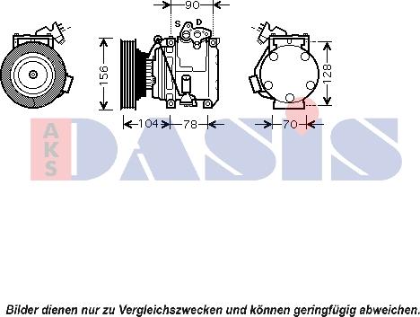 AKS Dasis 850447N - Kompressor, kondisioner furqanavto.az
