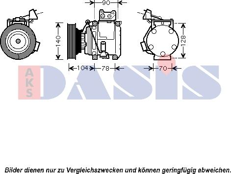 AKS Dasis 850402N - Kompressor, kondisioner furqanavto.az