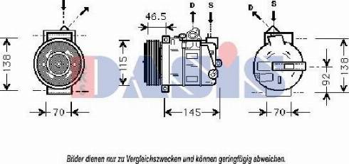 AKS Dasis 850687N - Kompressor, kondisioner furqanavto.az