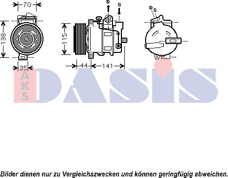 AKS Dasis 850379N - Kompressor, kondisioner furqanavto.az