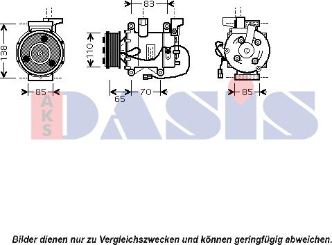 AKS Dasis 850375N - Kompressor, kondisioner furqanavto.az