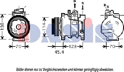 AKS Dasis 850219N - Kompressor, kondisioner furqanavto.az