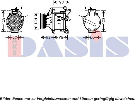 AKS Dasis 850748N - Kompressor, kondisioner furqanavto.az