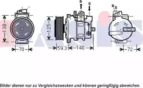 AKS Dasis 851902N - Kompressor, kondisioner furqanavto.az