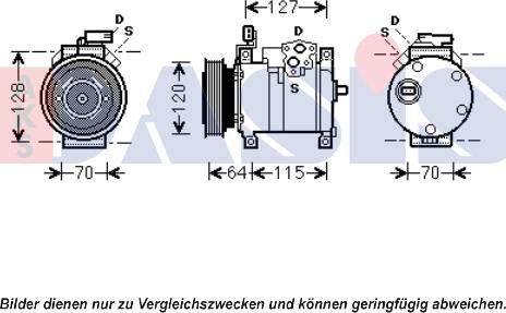 AKS Dasis 851915N - Kompressor, kondisioner furqanavto.az