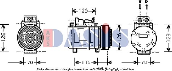 AKS Dasis 851403N - Kompressor, kondisioner furqanavto.az