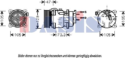 AKS Dasis 851411N - Kompressor, kondisioner furqanavto.az