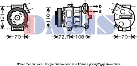 AKS Dasis 851555N - Kompressor, kondisioner furqanavto.az