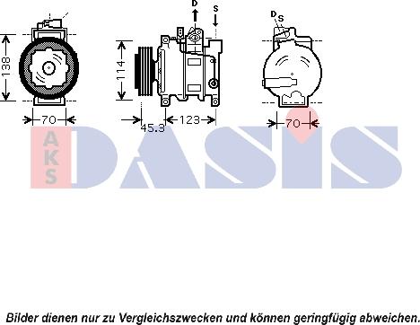 AKS Dasis 851552N - Kompressor, kondisioner furqanavto.az