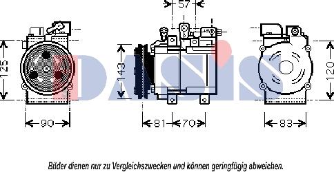 AKS Dasis 851697N - Kompressor, kondisioner furqanavto.az