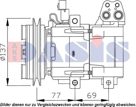 AKS Dasis 851641N - Kompressor, kondisioner furqanavto.az