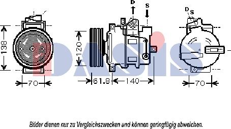 AKS Dasis 851663N - Kompressor, kondisioner furqanavto.az