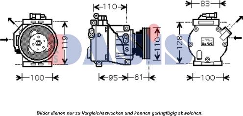 AKS Dasis 851682N - Kompressor, kondisioner furqanavto.az