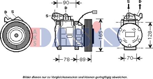 AKS Dasis 851674N - Kompressor, kondisioner furqanavto.az