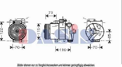 AKS Dasis 851676N - Kompressor, kondisioner furqanavto.az