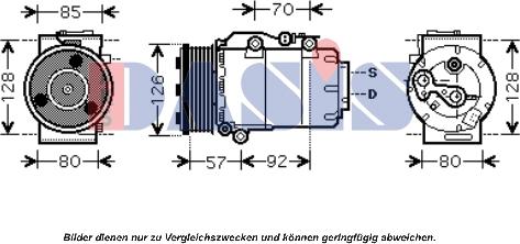 AKS Dasis 851678N - Kompressor, kondisioner furqanavto.az