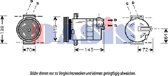 AKS Dasis 851024N - Kompressor, kondisioner furqanavto.az