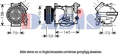 AKS Dasis 851895N - Kompressor, kondisioner furqanavto.az