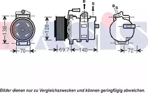 AKS Dasis 851898N - Kompressor, kondisioner furqanavto.az