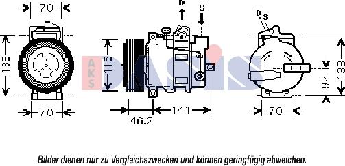 AKS Dasis 851849N - Kompressor, kondisioner furqanavto.az