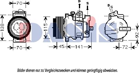 AKS Dasis 851856N - Kompressor, kondisioner furqanavto.az