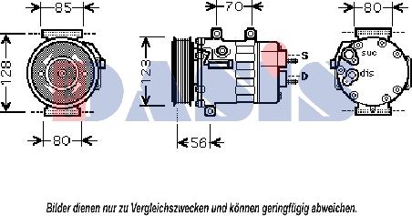 AKS Dasis 851815N - Kompressor, kondisioner furqanavto.az