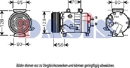 AKS Dasis 851817N - Kompressor, kondisioner furqanavto.az