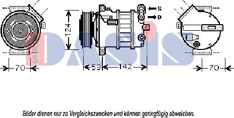 AKS Dasis 851885N - Kompressor, kondisioner furqanavto.az