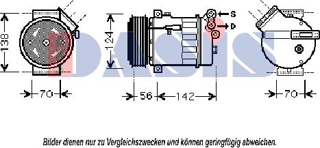 AKS Dasis 851886N - Kompressor, kondisioner furqanavto.az