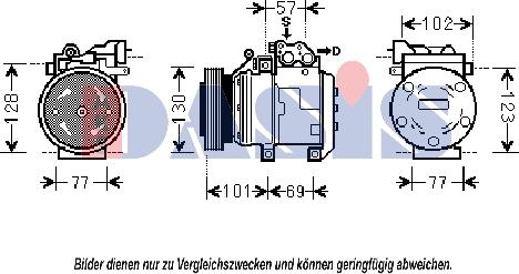 AKS Dasis 851837N - Kompressor, kondisioner furqanavto.az