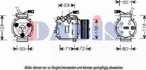 AKS Dasis 851387N - Kompressor, kondisioner furqanavto.az